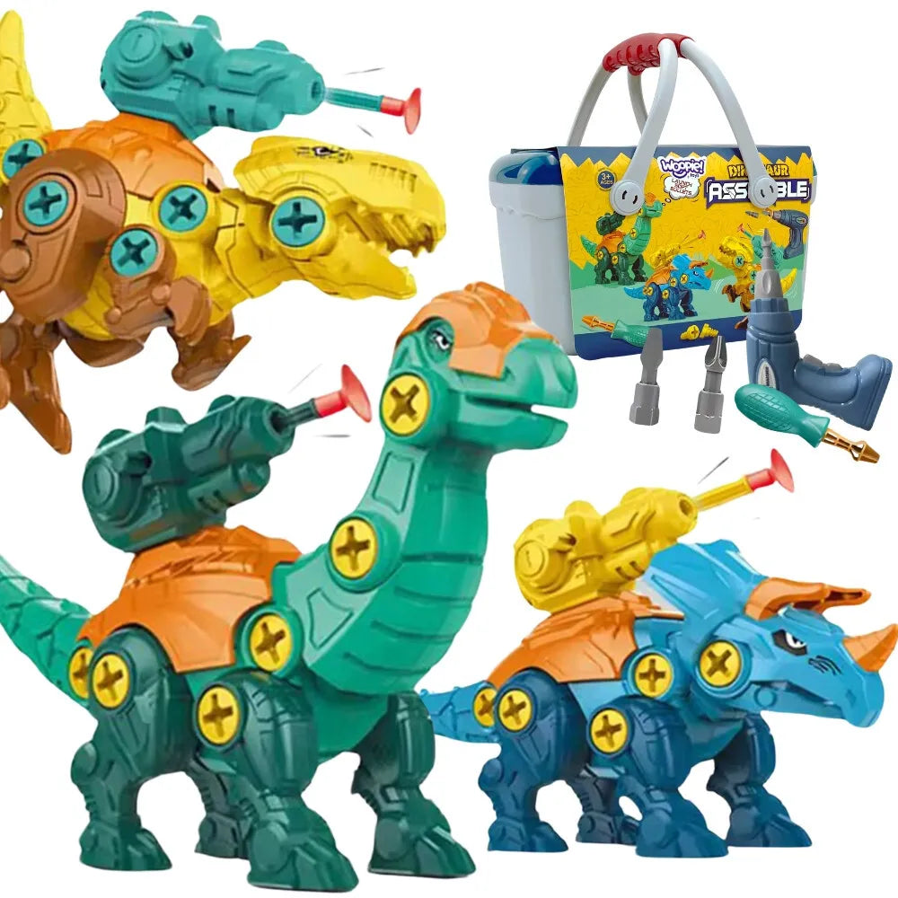 Woopie konstruktorius „Sukurk 3 dinozaurus“ su suktuvu